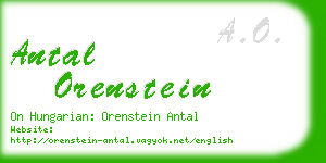antal orenstein business card